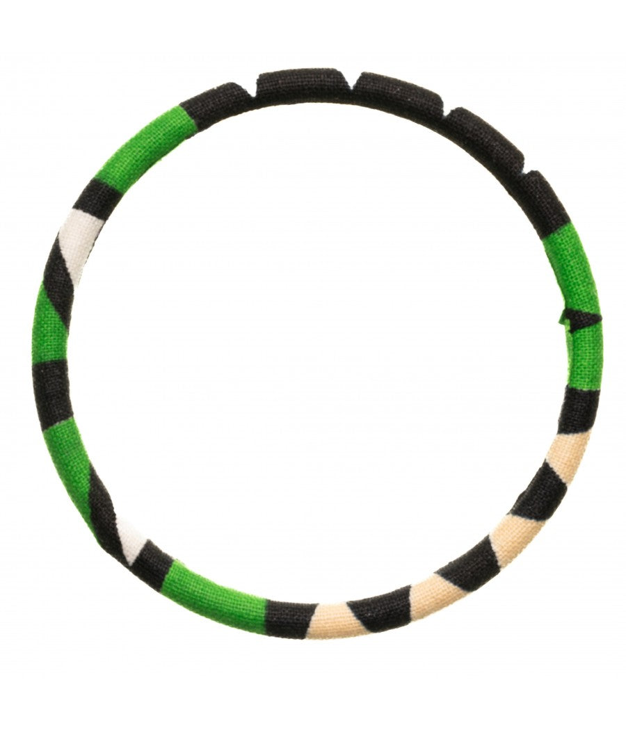 Bracelet en tissu wax coloré