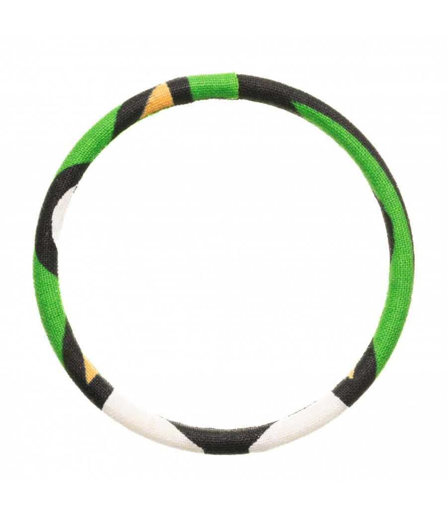 Bracelet en tissu wax coloré