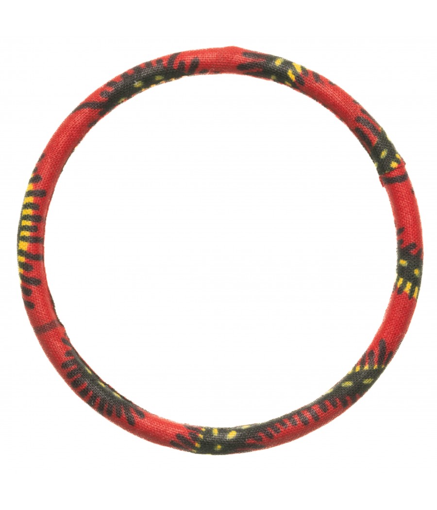 Bracelet en tissu wax coloré