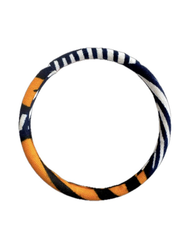 Bracelet en tissu wax coloré