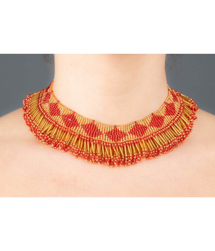 Collier en perles de verre