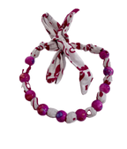 Collier en tissu Wax