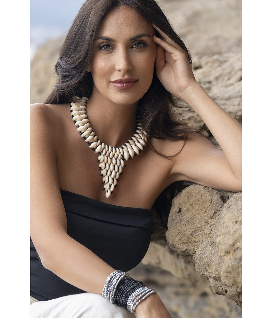 Collier en véritable coquillage Cauri