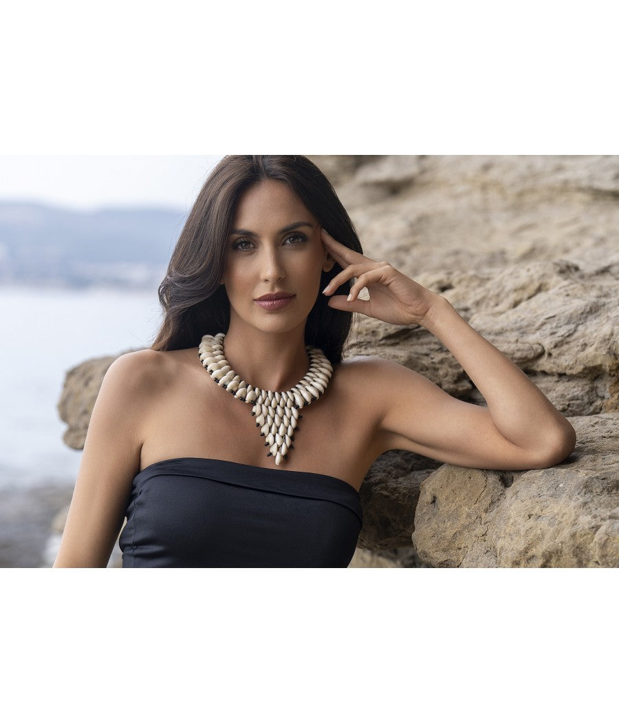 Collier en véritable coquillage Cauri