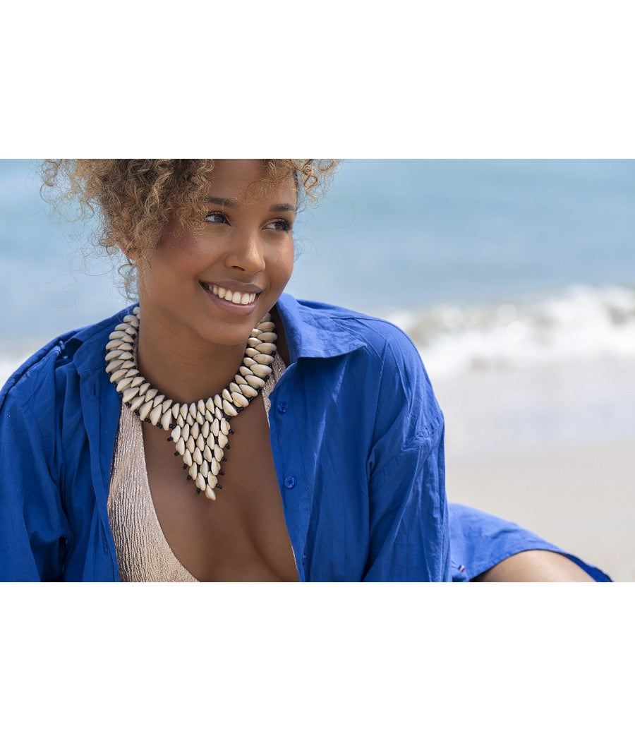 Collier en véritable coquillage Cauri