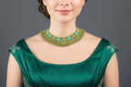 Collier en perles de verre