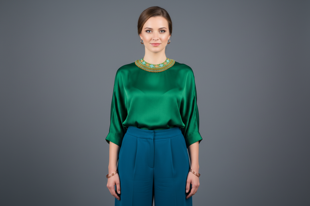 Collier en perles de verre