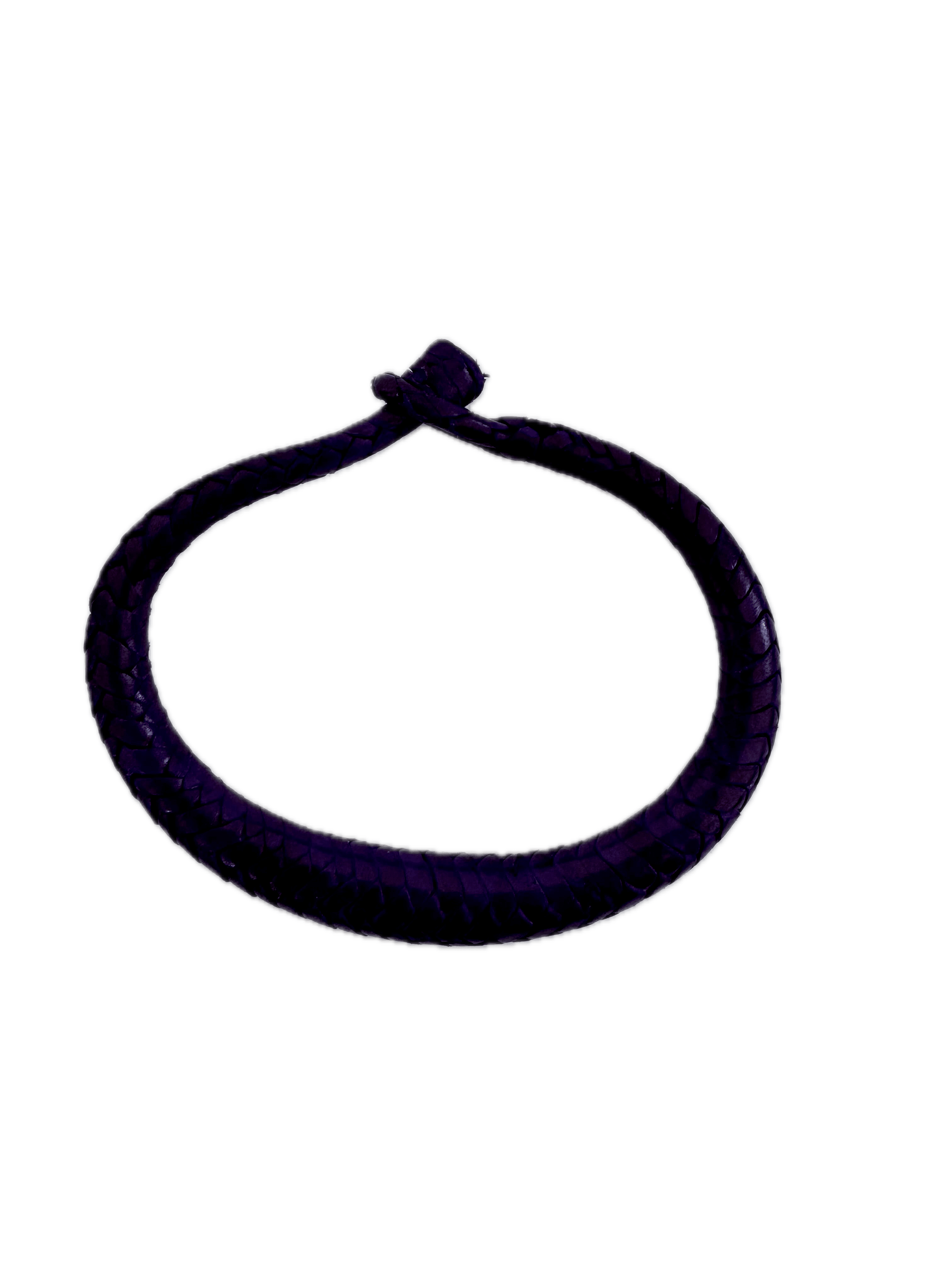 Bracelet en cuir de chèvre tressé